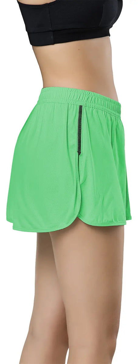 Short Pollera Deportivo Niña Gimnasia Elite - Verde 12