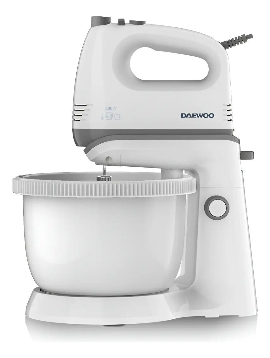 Batidora Bowl Giratorio Daewoo 5 Vel 3,4 L - Blanco 50 Hz