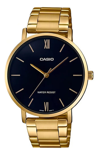 Reloj Casio Metal Mujer Ltp-vt01g-1b - Dorado Negro