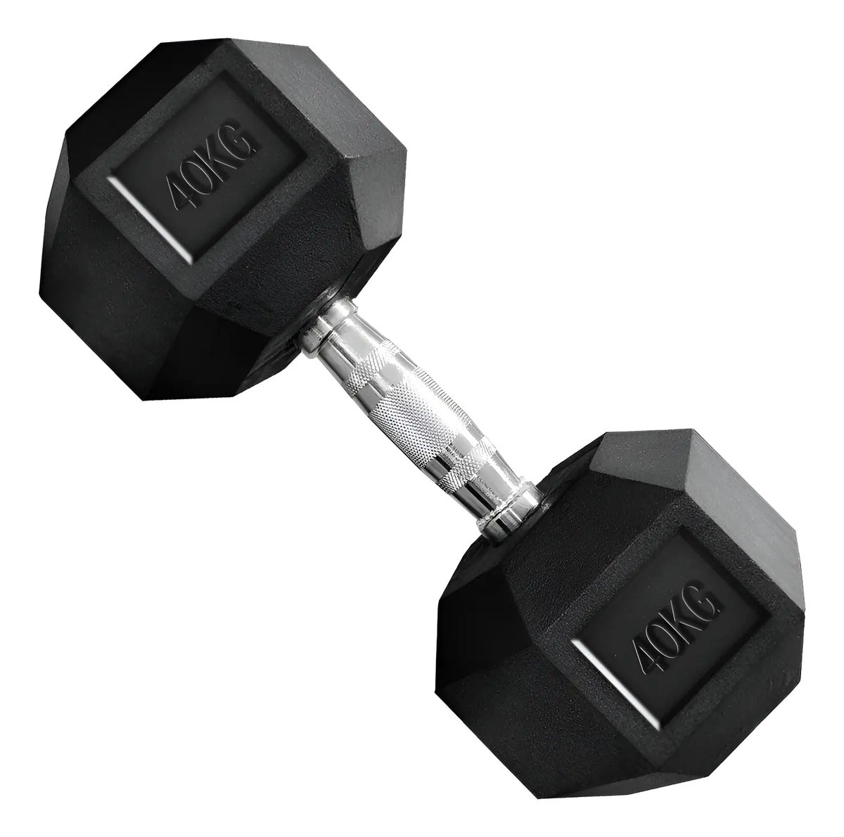 Mancuerna Hexagonal Hierro Recubierto 40kg Rhino Negro