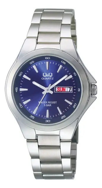 Reloj Q&q Metal Hombre 38mm A164j212y - Plateado