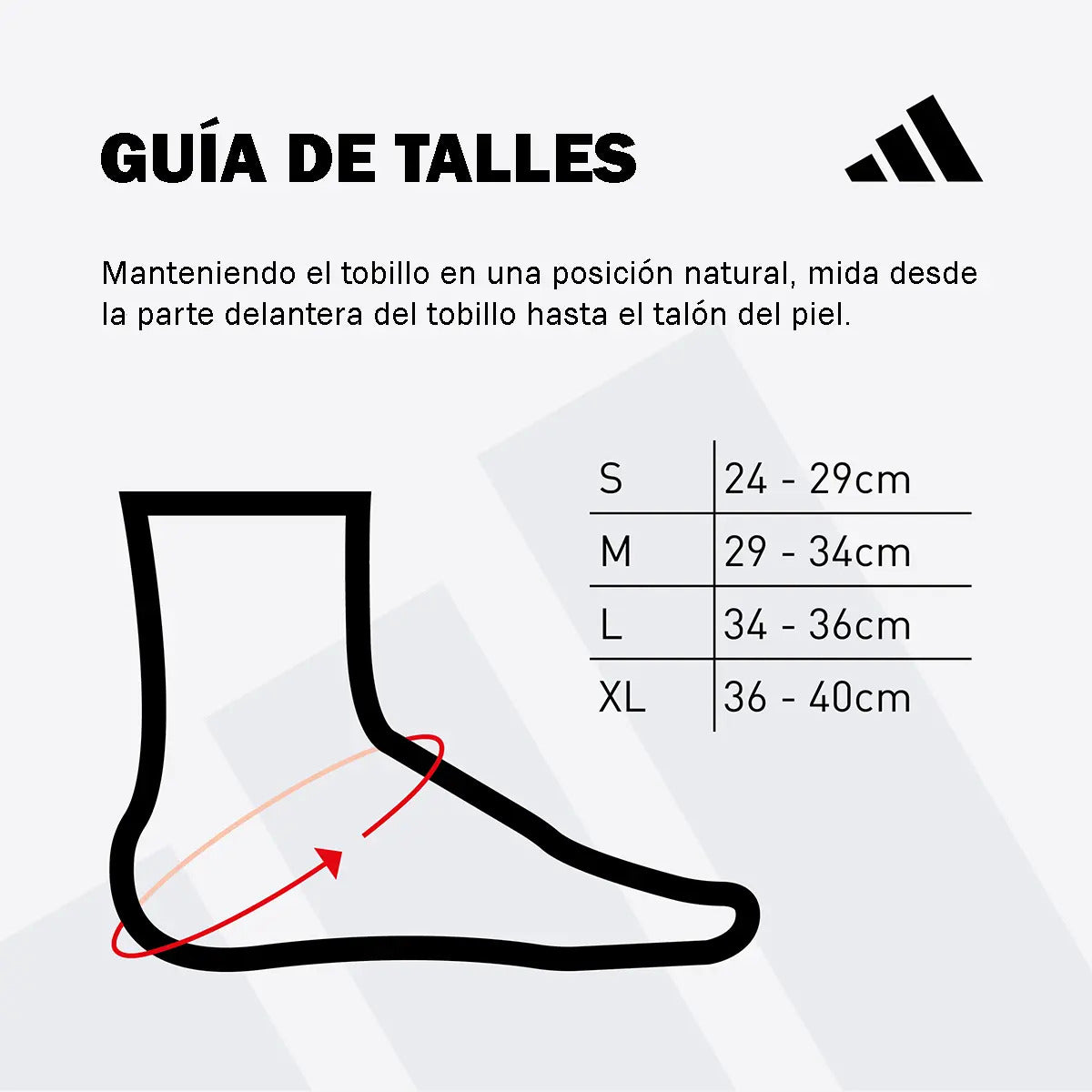 Tobillera Estabilizadora adidas - Gris M