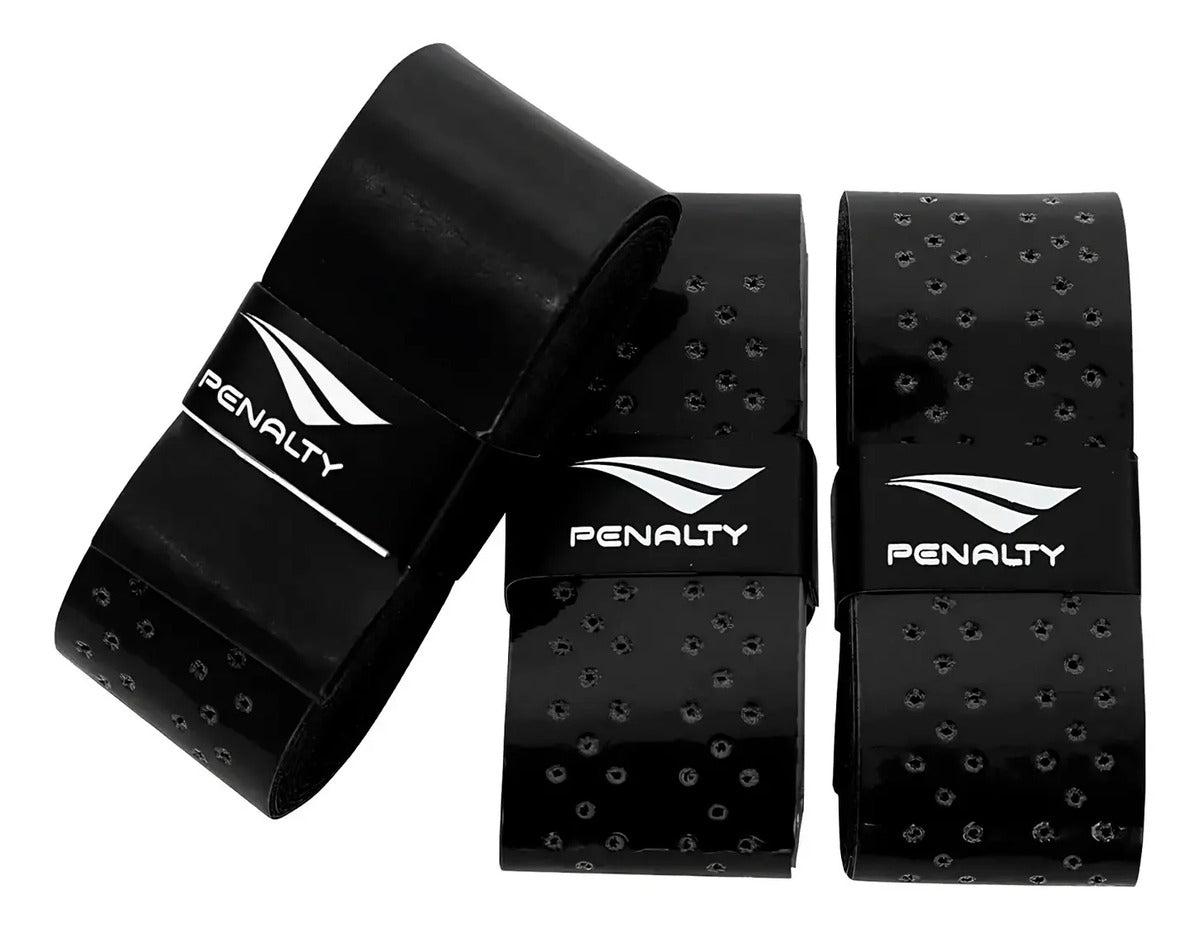 Kit X3 Overgrip Padel Xxii Pu Raqueta Penalty - Negro