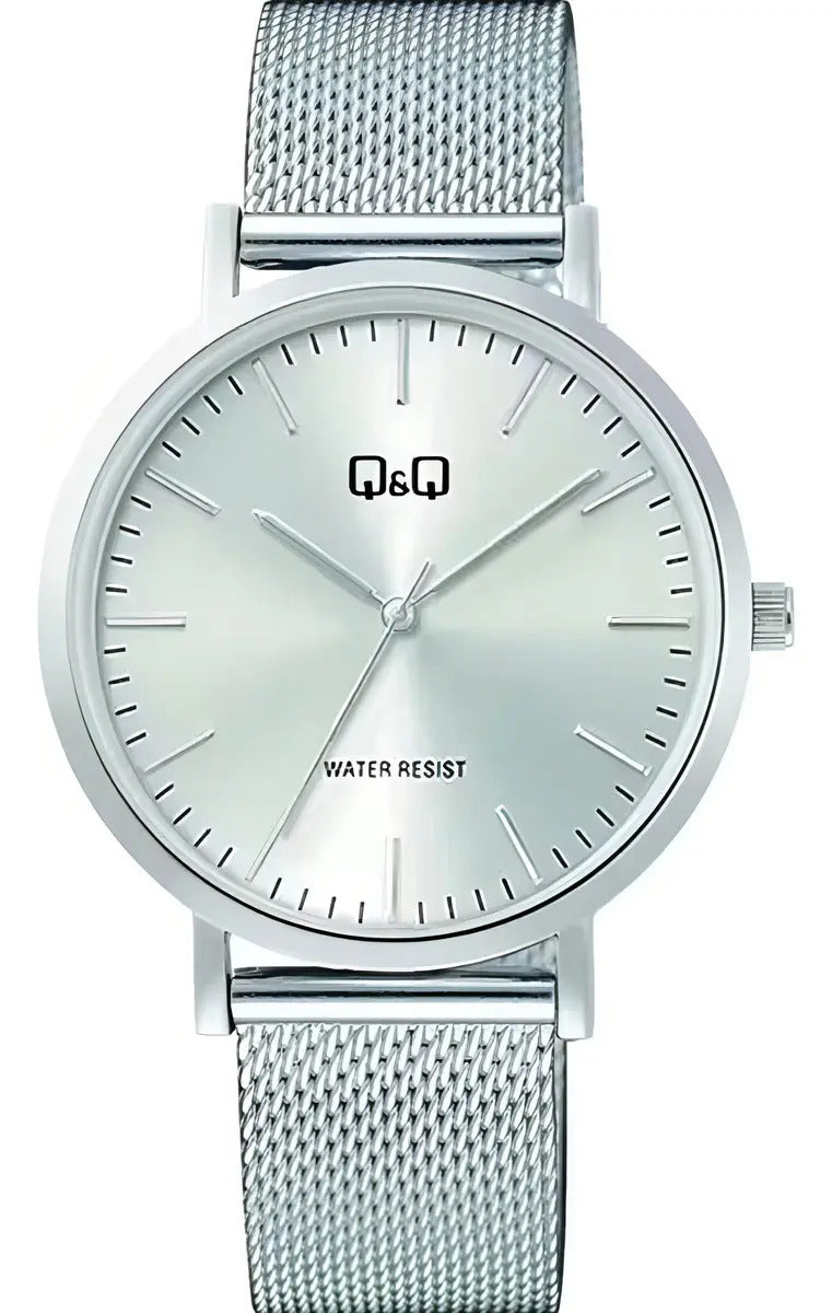 Reloj Q&q Metal Hombre 40mm C34a-004py - Plateado
