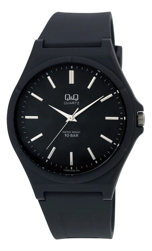 Reloj Q&q Silicona Hombre 40mm Vq66j002y - Negro