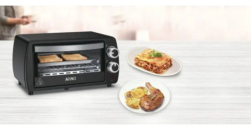 Horno Eléctrico De Mesa Arno Turbo Quartzo 10l - Negro