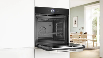 Horno De Empotrar Bosch Multifunción A Vapor - Negro