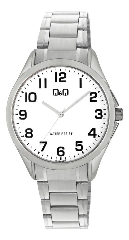 Reloj Q&q Metal Hombre 38mm C04a-003py - Plateado