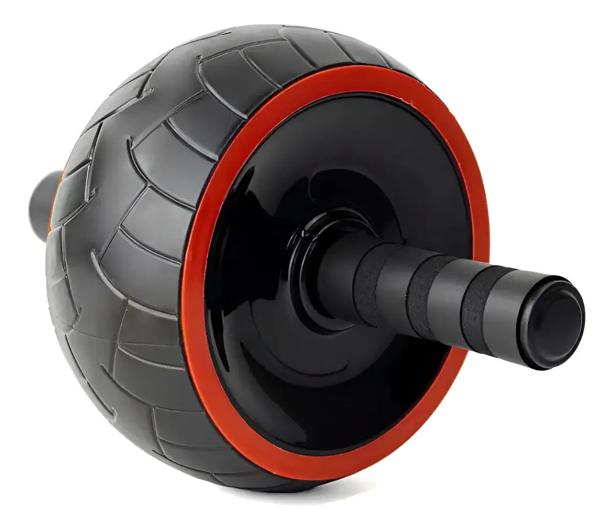 Rueda Abdominal Ejercicio + Alfombra Rhino - Negro