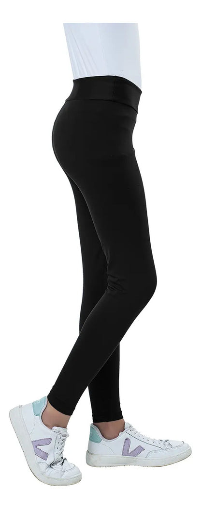 Calza Deportiva Niña Suplex Tiro Alto Elite - Negro 10