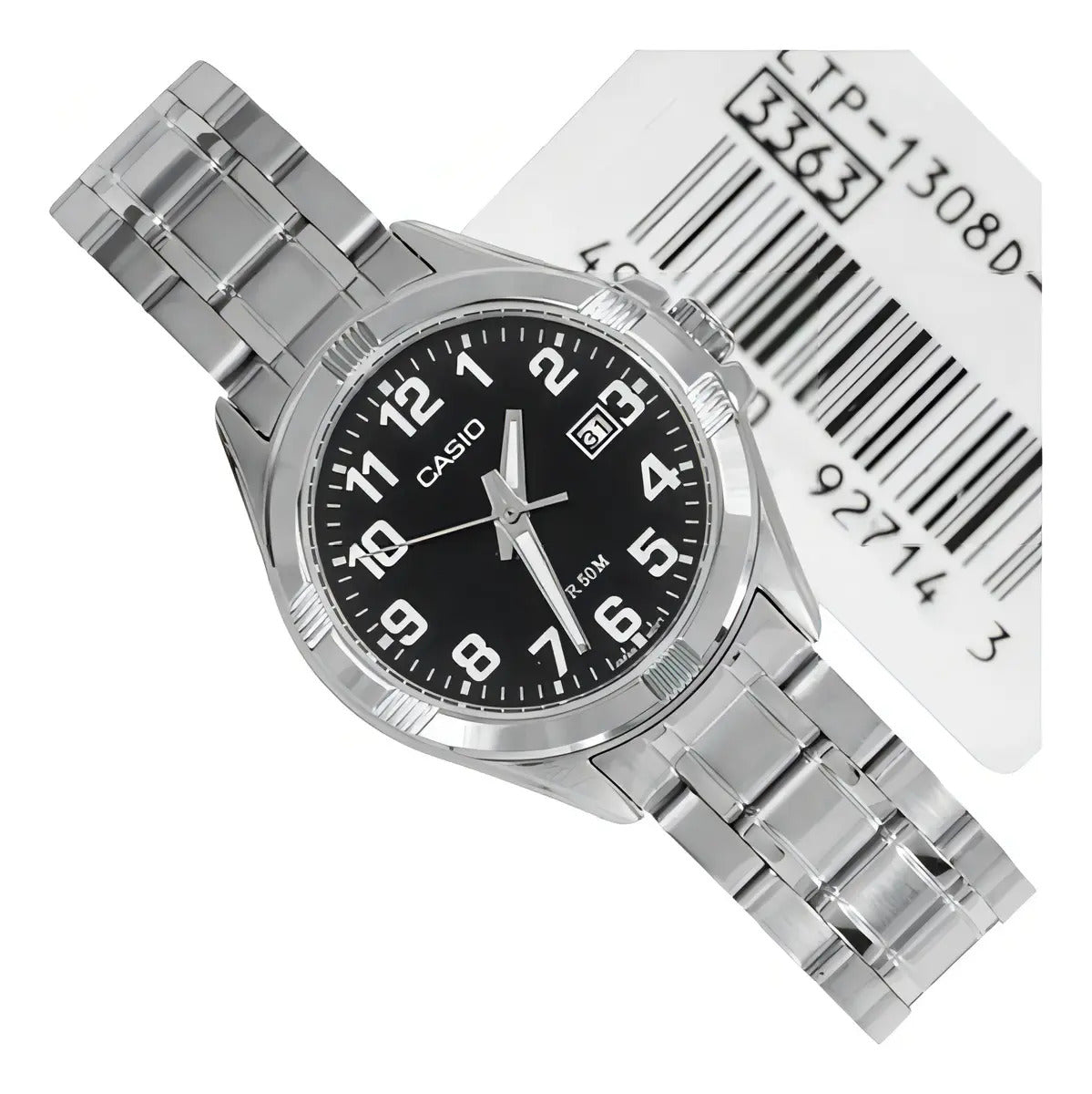Reloj Casio Metal Dama Ltp-1308d-1b - Plateado Negro