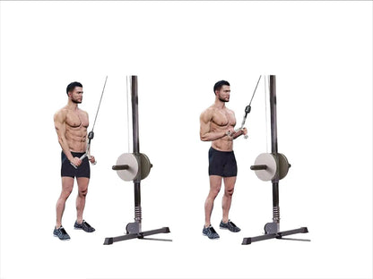 Agarre Barra En V Para Polea Gym Goma Rhino