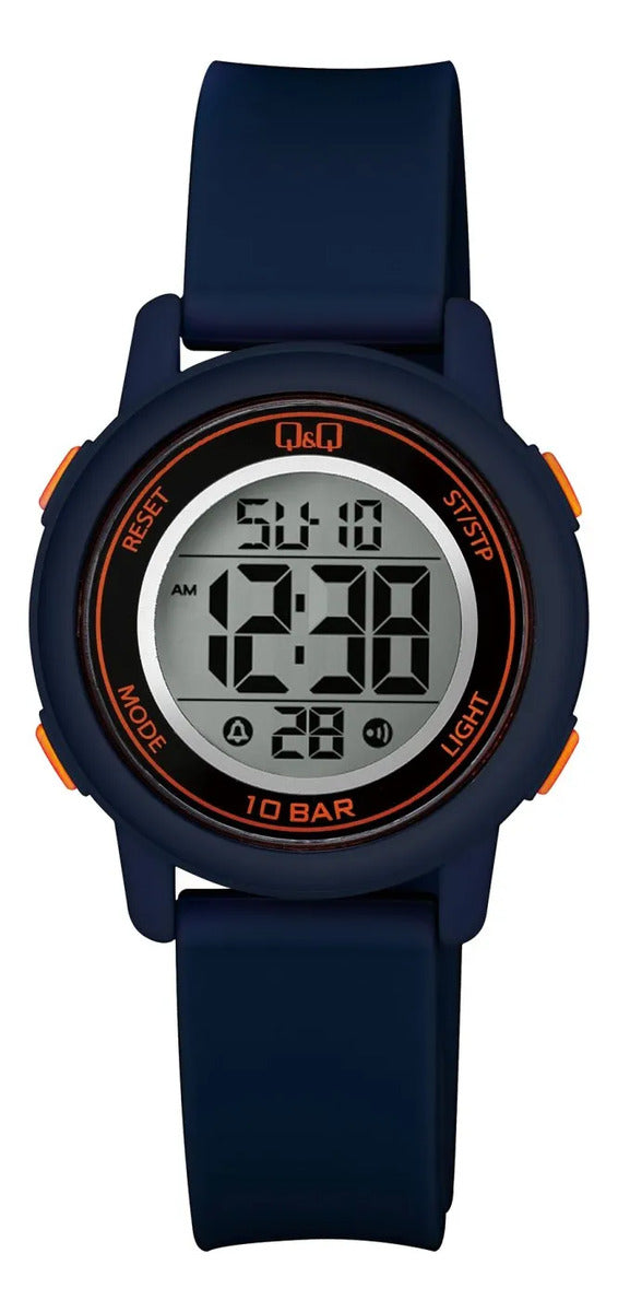 Reloj Q&q Digital Dama 34mm M208j009y - Azul Oscuro