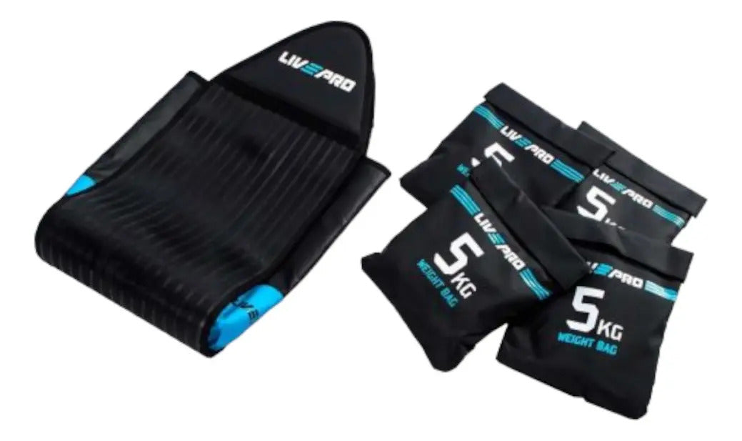 Bolsa De Lastre Velocidad Peso Gym Fútbol Livepro Negro