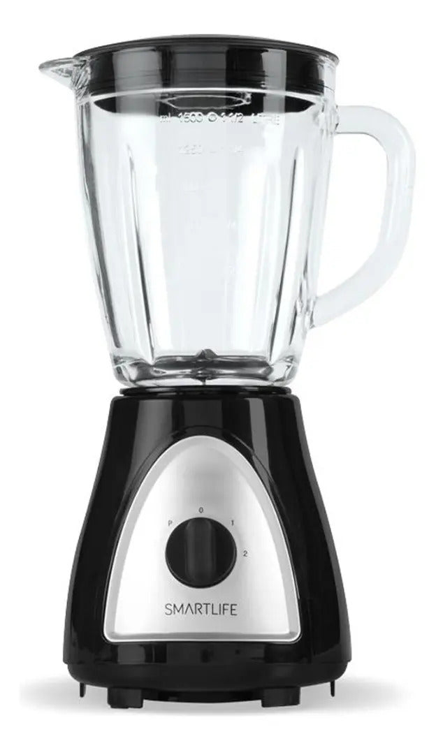 Licuadora Smartlife Jarra Vidrio 1,5 L 400w Bl1008b Negro