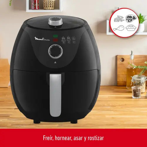Freidora Sin Aceite De Aire Moulinex Essential - Negro