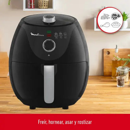 Freidora Sin Aceite De Aire Moulinex Essential - Negro