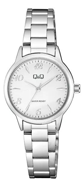 Reloj Q&q Metal Dama 30mm Q11a-001py - Plateado