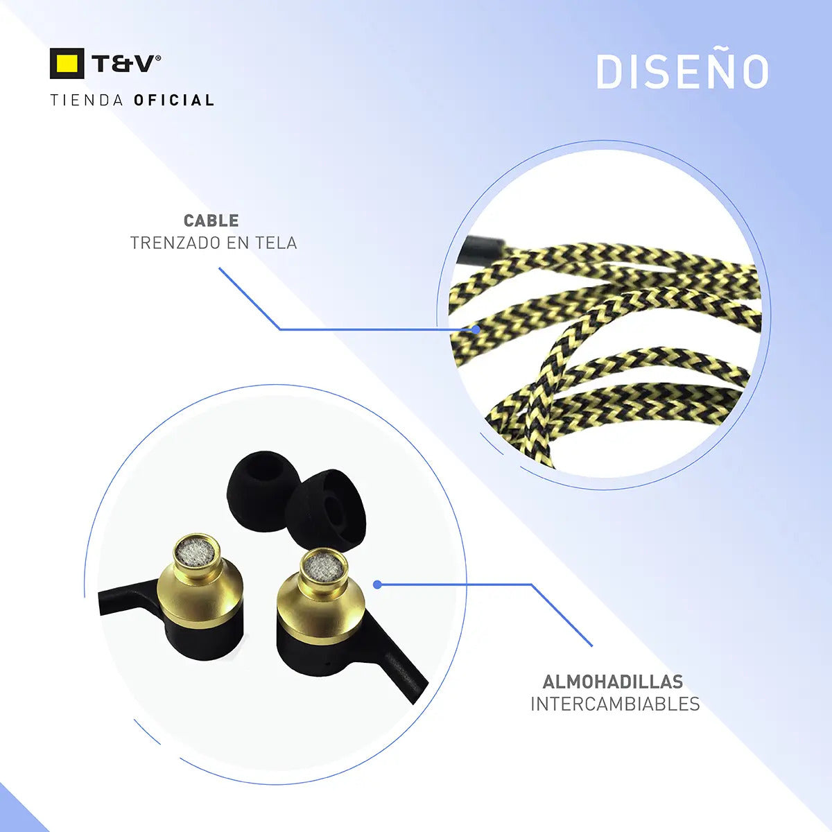 Auriculares Manos Libres Tonet & Vander Klein - Negro