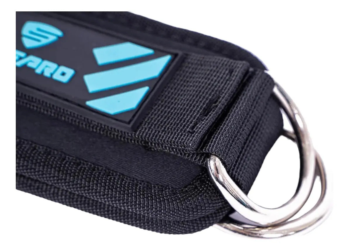 Tobillera Para Polea Máquina Gimnasio Livepro - Negro