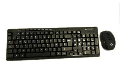 Combo Mouse Y Teclado Inalámbricos Ripcolor - Negro