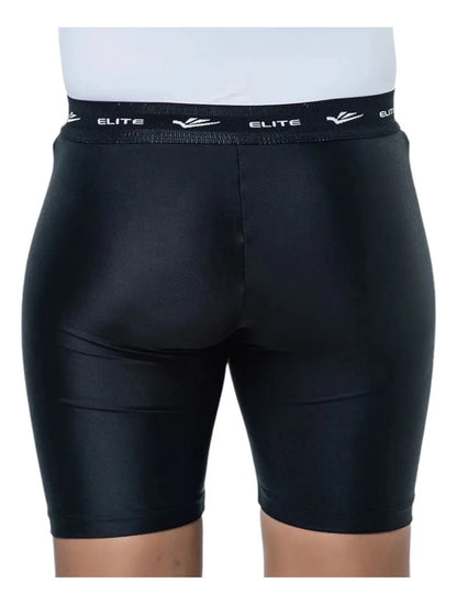 Calza Corta Térmica Compresión Hombre Fútbol Elite Negro M
