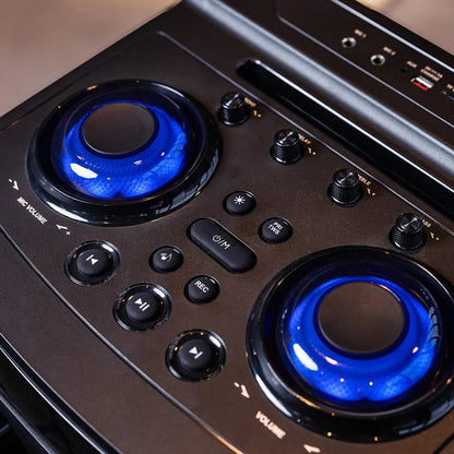 Sistema De Audio Xion 28000w Pmpo Recargable Xi-xt980 Negro