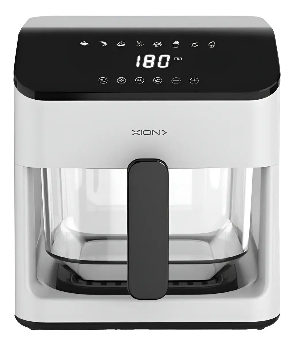 Freidora Sin Aceite Xion Con Cesto De Vidrio Xi-fr48v Blanco