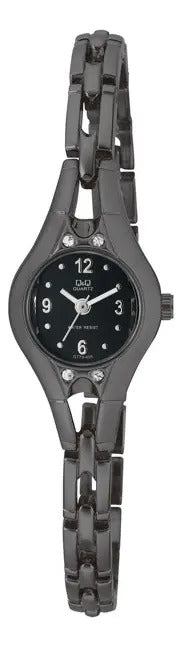 Reloj Q&q Metal Dama 19mm Gt73-405y - Gris Oscuro