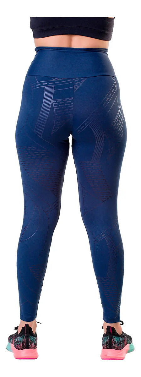 Calza Deportiva Dama Diseño Suplex Elite - Azul S