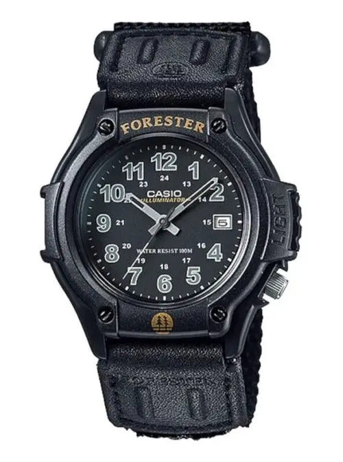 Reloj Casio Silicona Negro Correa Velcro - Negro