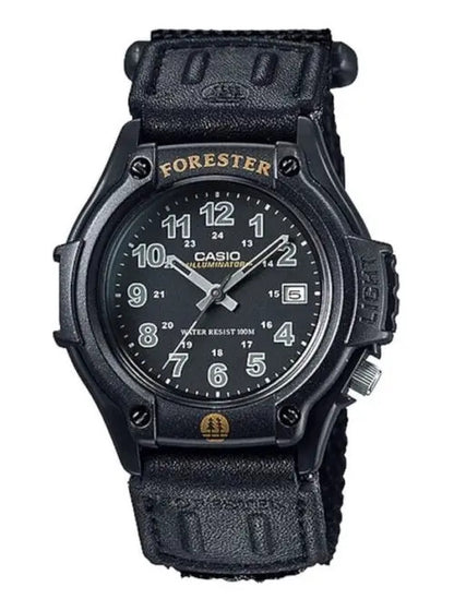 Reloj Casio Silicona Negro Correa Velcro - Negro