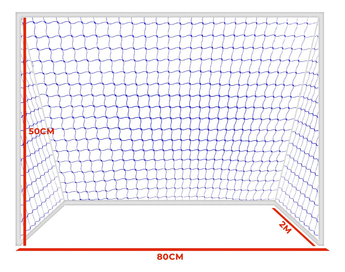 Redes X2 Para Mini Arco De Fútbol 80x50cm Gismar - Blanco