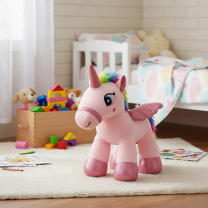 Peluche Unicornio 30cm - Rosa;celeste
