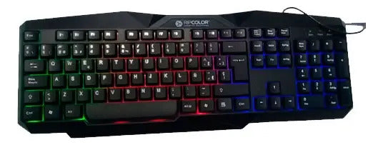 Teclado Gamer Iluminado Ripcolor - Negro No Aplica