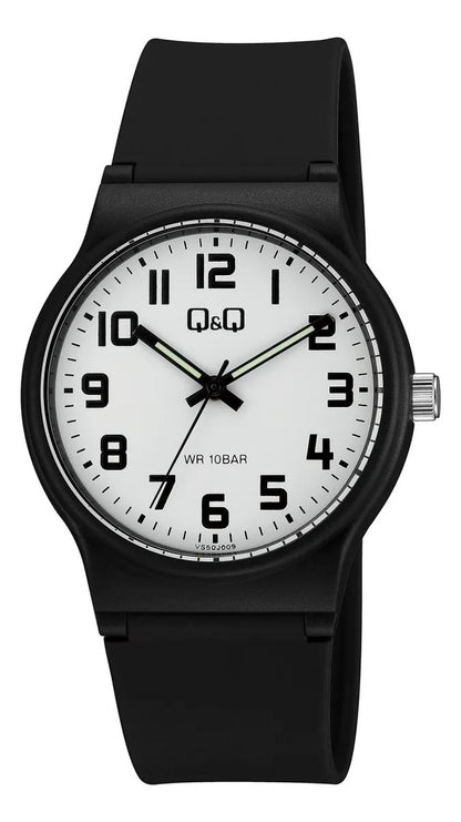 Reloj Q&q Silicona Hombre 38mm Vs50j009y - Negro