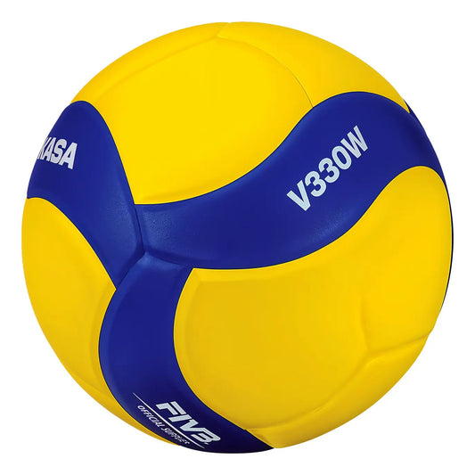 Pelota Volleyball Profesional 18 Paneles Dvv1 Mikasa Amarillo Y Azul