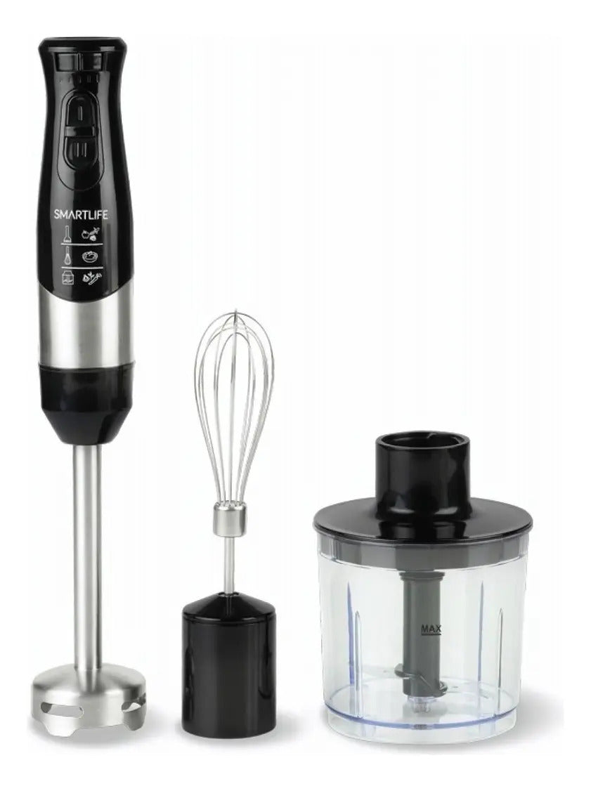 Mixer Con Accesorios 600 W 2 Vel Sl-hb6029 - Negro/acero Inoxidable