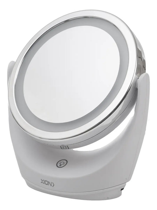 Espejo De Maquillaje Led Y Aumento Xion Xi-makeup2 Blanco