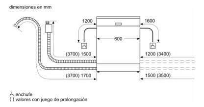 Lavavajillas Bosch 14 Serv Integrable Smh4ecx28e - Blanco