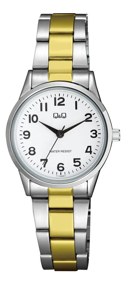 Reloj Q&q Metal Dama 30mm C11a-005py - Plateado