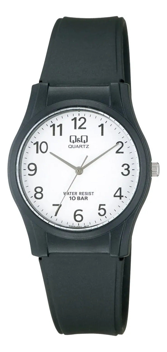 Reloj Q&q Silicona Hombre 33mm Vq02j001y - Negro