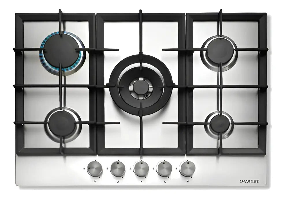 Anafe A Gas Smartlife 5 Hornallas 70x60cm A7060gc Plateado