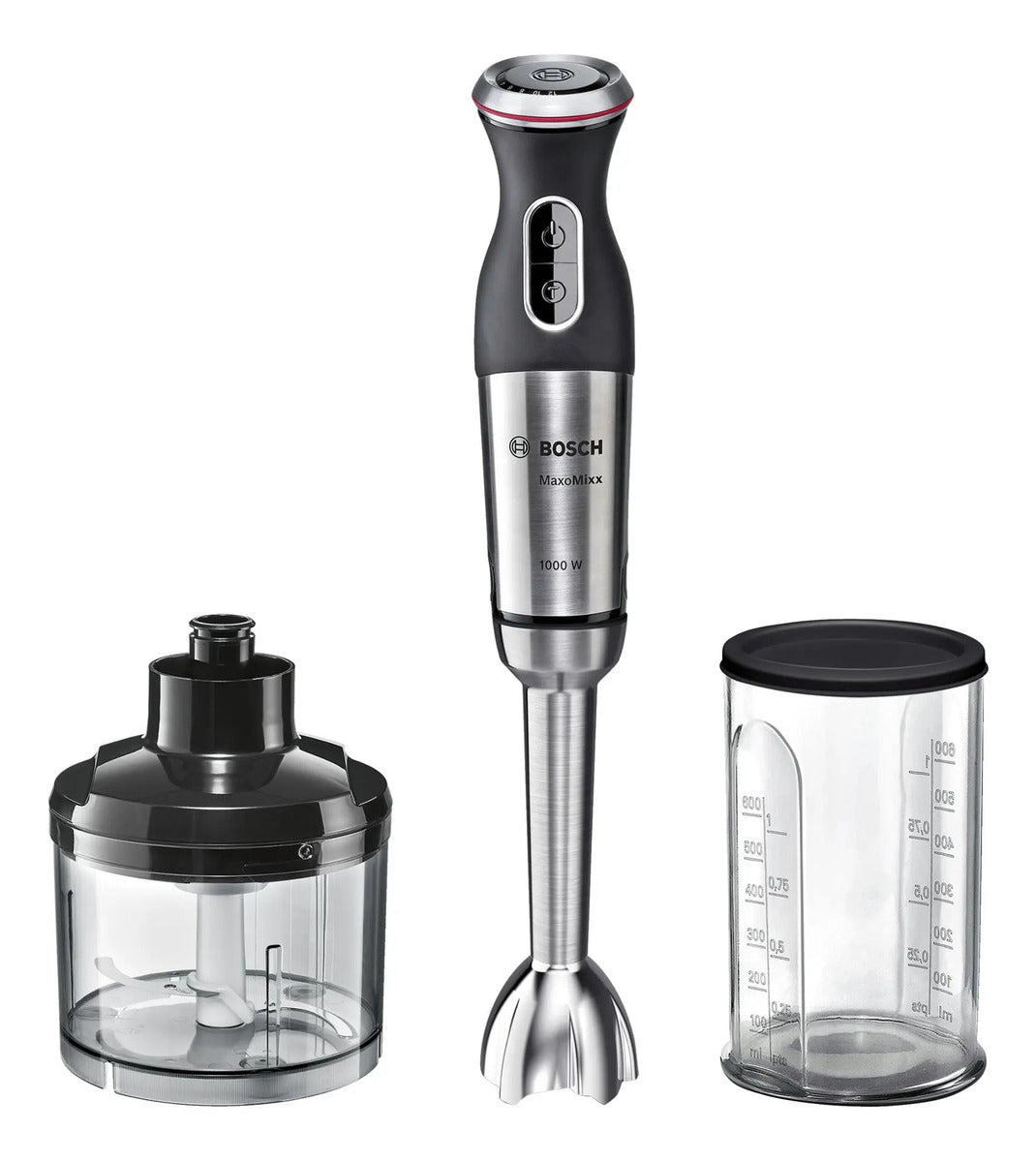 Mixer Batidora De Mano Bosch 1000w Ms8cm6120 - Negro/acero Inoxidable