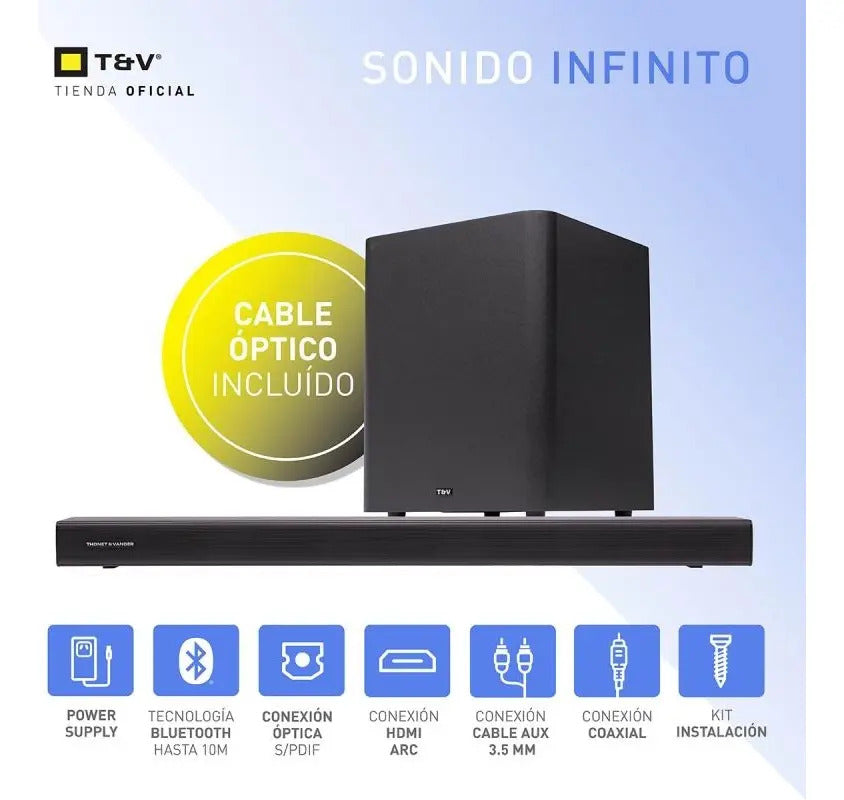Barra De Sonido Thonet & Vander Stern - Negro