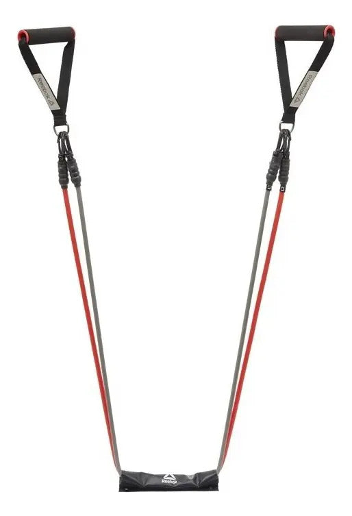 Set Bandas Elásticas Powetube Reebok - Rojo/negro