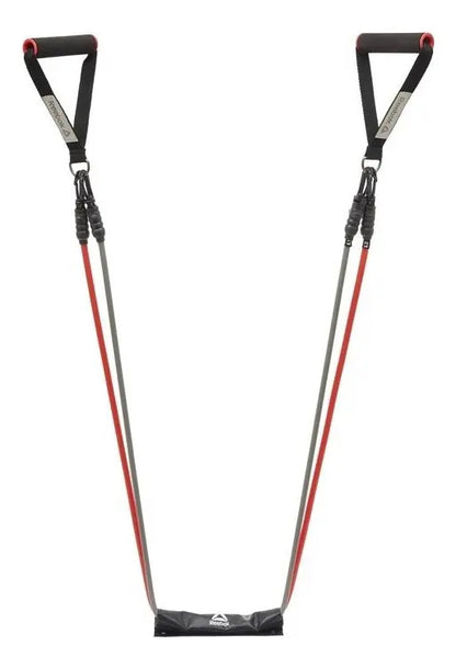Set Bandas Elásticas Powetube Reebok - Rojo/negro