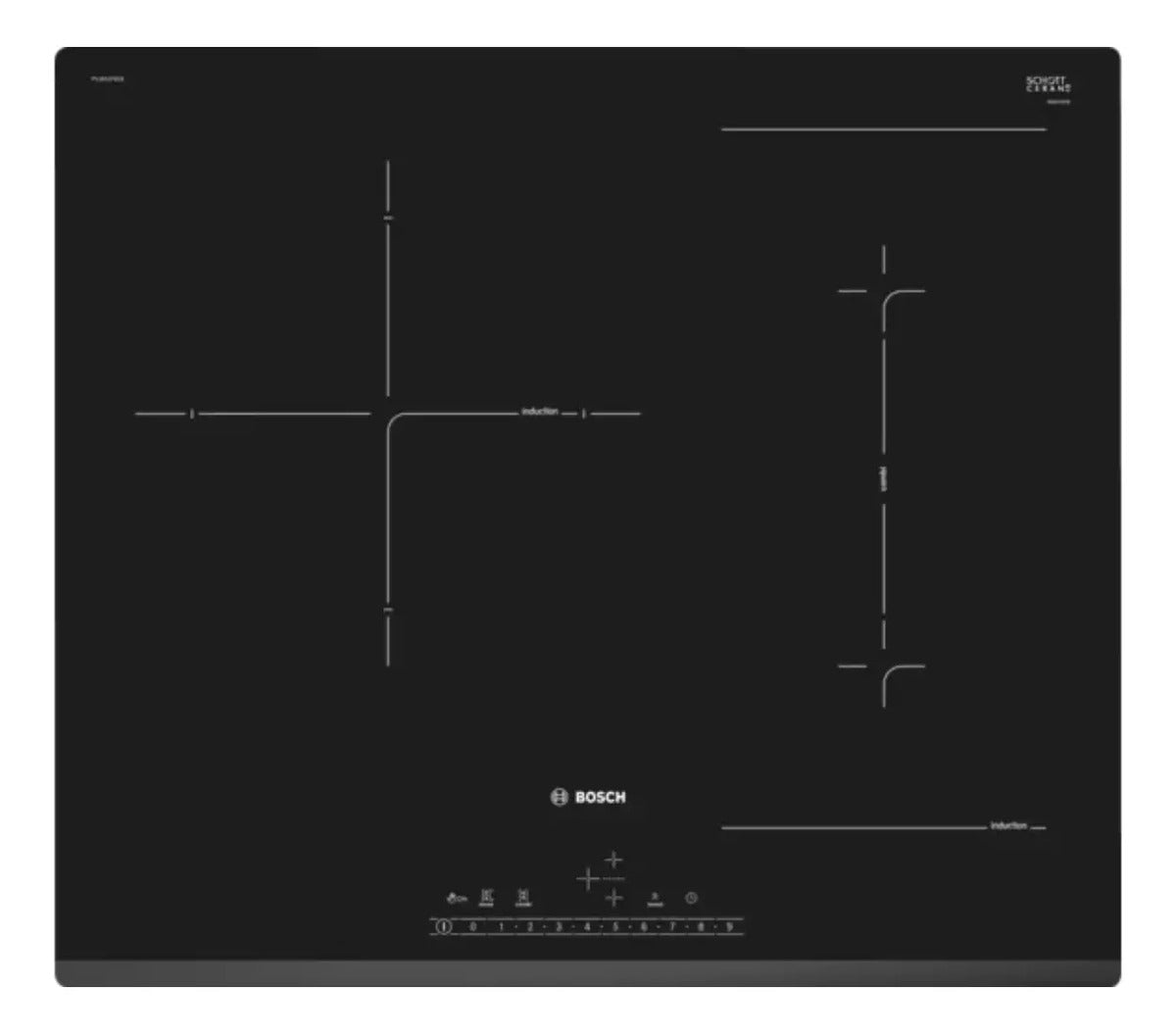 Anafe De Inducción Bosch Pvj631fb1e 60cm - Negro