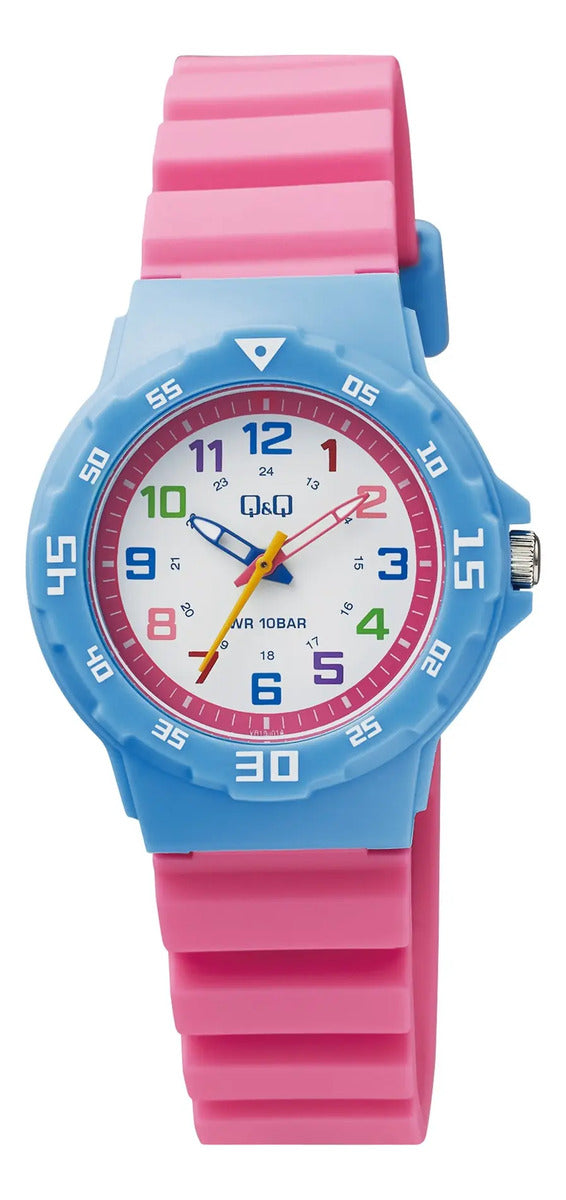 Reloj Q&q Silicona Infantil 33mm Vr19j014y - Rosa