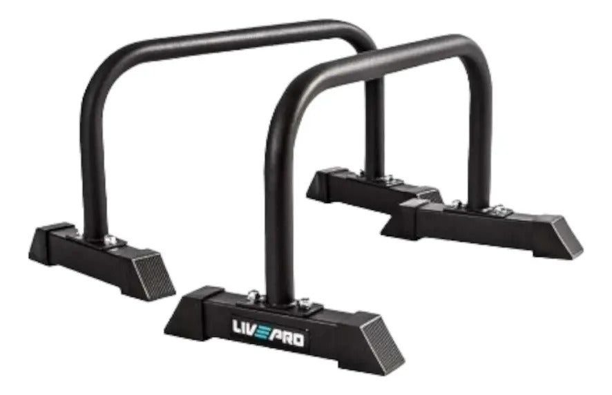 Barra Flexiones Paralelas Profesionales Livepro Negro